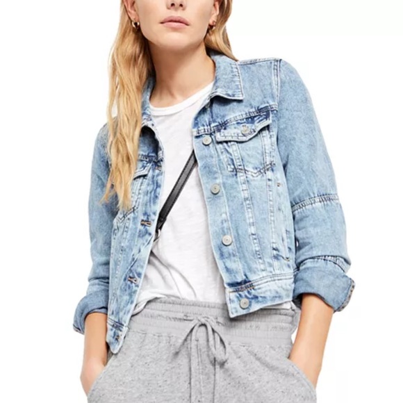 Free People Jackets & Blazers - Free People Rumors Blue Jean Jacket